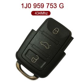 AK001074 for VW Flip Key 3 Button 434MHz 1J0 959 753 G