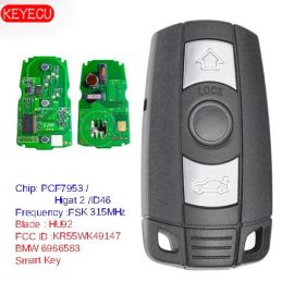 Keyless-Go Smart Remote Car Key 3B 315mhz PCF7952 Chip for BMW CAS 3/5 Series X5