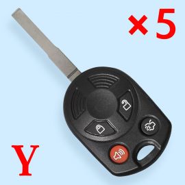 5 pcs 4 Buttons Remote Key Shell for Ford HU101