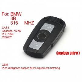 CAS3 Key 3 Buttons PCF7952 (Keyless-entry) for BMW 315MHZ 433MHZ 868MHZ