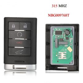 (433Mhz) NBG009768T--2010-2014 Cadillac SRX Smart Remote Key Keyless 4+1 Button