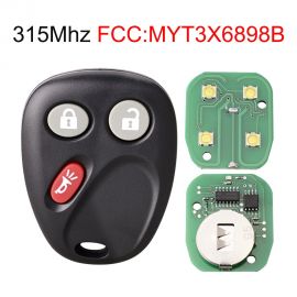 (315 MHz) MYT3X6898B - 2+1 Buttons  Remote Control for Chevrolet GMC Buick Cadillac Escalade