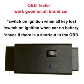 OBD TESTER - turn on car Ignition when all key lost or car no batery