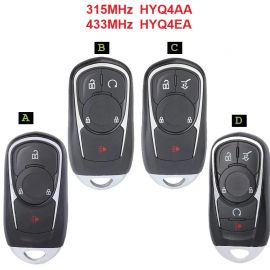 (433MH/315Mhz) HYQ4AA Smart Key For OPEL Astra Buick ENCORE ENVISION NEW LACROSSE Smart Key
