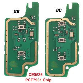 CE0536 PCF7961 Chip Key Board for Peugeot Citroen