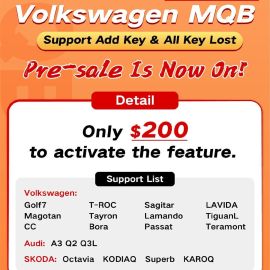 Xhorse VAG MQB Add Key and All Keys Lost License for VVDI Key Tool Plus, VVDI2 +VVDI Prog