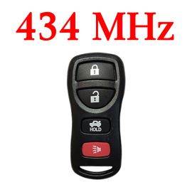 (434MHz) KBRASTU16 3+1 Buttons Keyless Entry Remote for Nissan / Infiniti 2002-2015