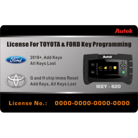 AUTEL is better than Autek IKEY-820 new license For 2018 Ford and Toyota（G and H chip）