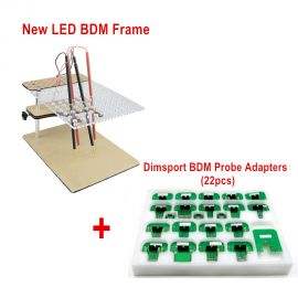 new LED BDM Frame  + 22pcs Dimsport BDM Probe Adapters