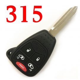 (315MHz) M3N5WY72XX 4+1 Button  Remote Key for Dodge Chrysler