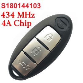 (434Mhz) S180144103 S180144101 3 Buttons Smart Proximity Key for Nissan X-Trail - 4A Chip