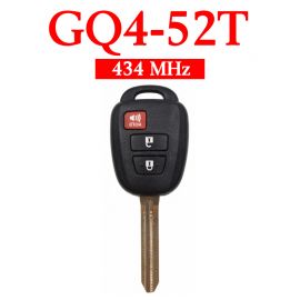 2+1 Buttons 434 MHz Remote Head Key for for Toyota RAV4 Corolla  - GQ4-52T (H Chip)