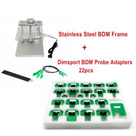 Stainless Steel BDM Frame + 22pcs Dimsport BDM Probe Adapters