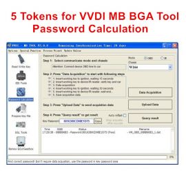5 Tokens for VVDI MB BGA Tool Password Calculation