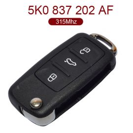 3 Buttons 315 MHz Flip Key for New VW - 5K0 837 202AF  202 AF