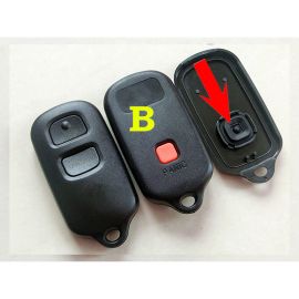 2+1 Buttons Remote Key Shell for Toyota Square Type - 5 pcs