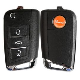 Xhorse VW MQB XKMQB1EN 3 Buttons Flip Regular Key 5Pcs/lot