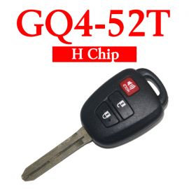 2+1 Buttons 315 MHz Remote Head Key for Toyota RAV4 Highlander Tacoma 2013-2018 - GQ4-52T (H Chip)